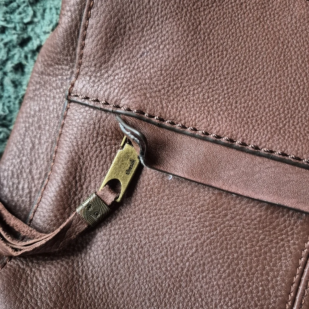 The Sak Brown Faux Leather Shoulder Bag